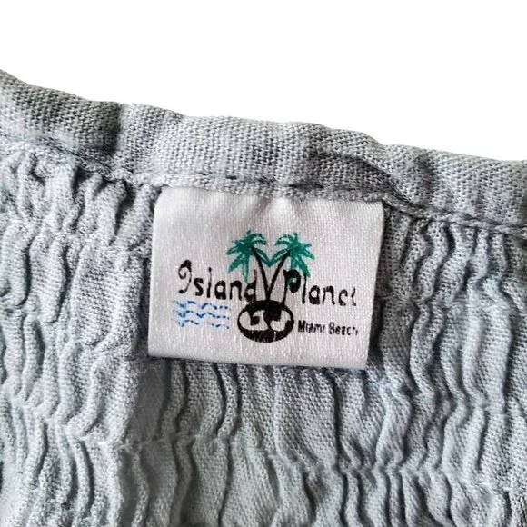 Island Planet Ombre Grey Soft Loose Fitting Dress Spaghetti Straps Size S/M - Picture 10 of 13